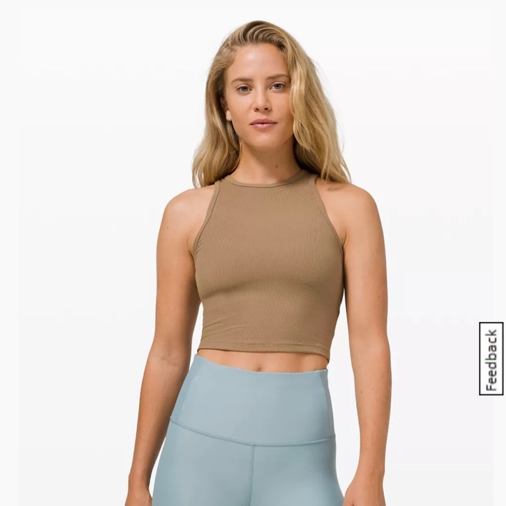 Lululemon LA front racer crop tank
